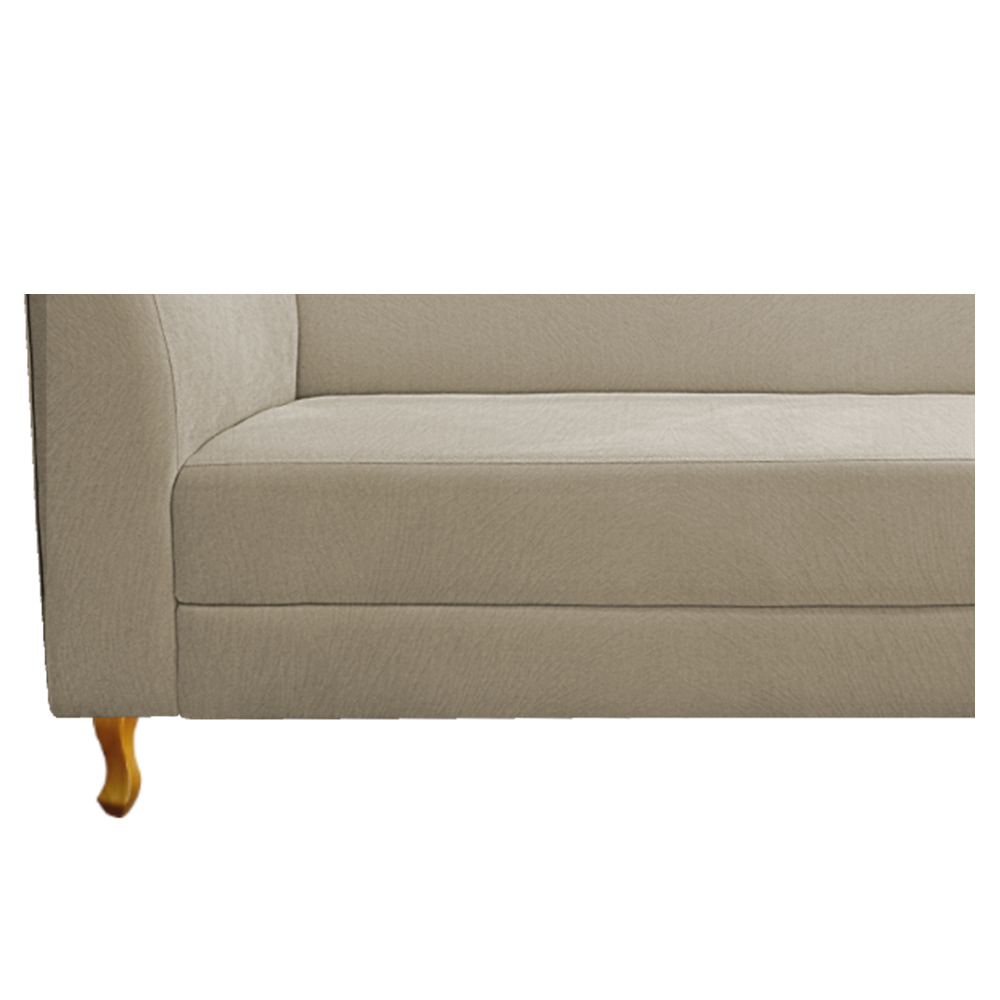 Recamier Valéria 140cm Lado Direito Suede Bege - Amarena Móveis