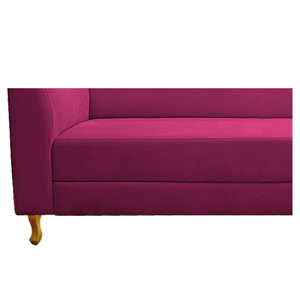 Recamier Valéria 140cm Lado Direito Suede Pink - Amarena Móveis
