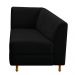 Recamier Valéria 140cm Lado Direito Suede Preto - Amarena Móveis