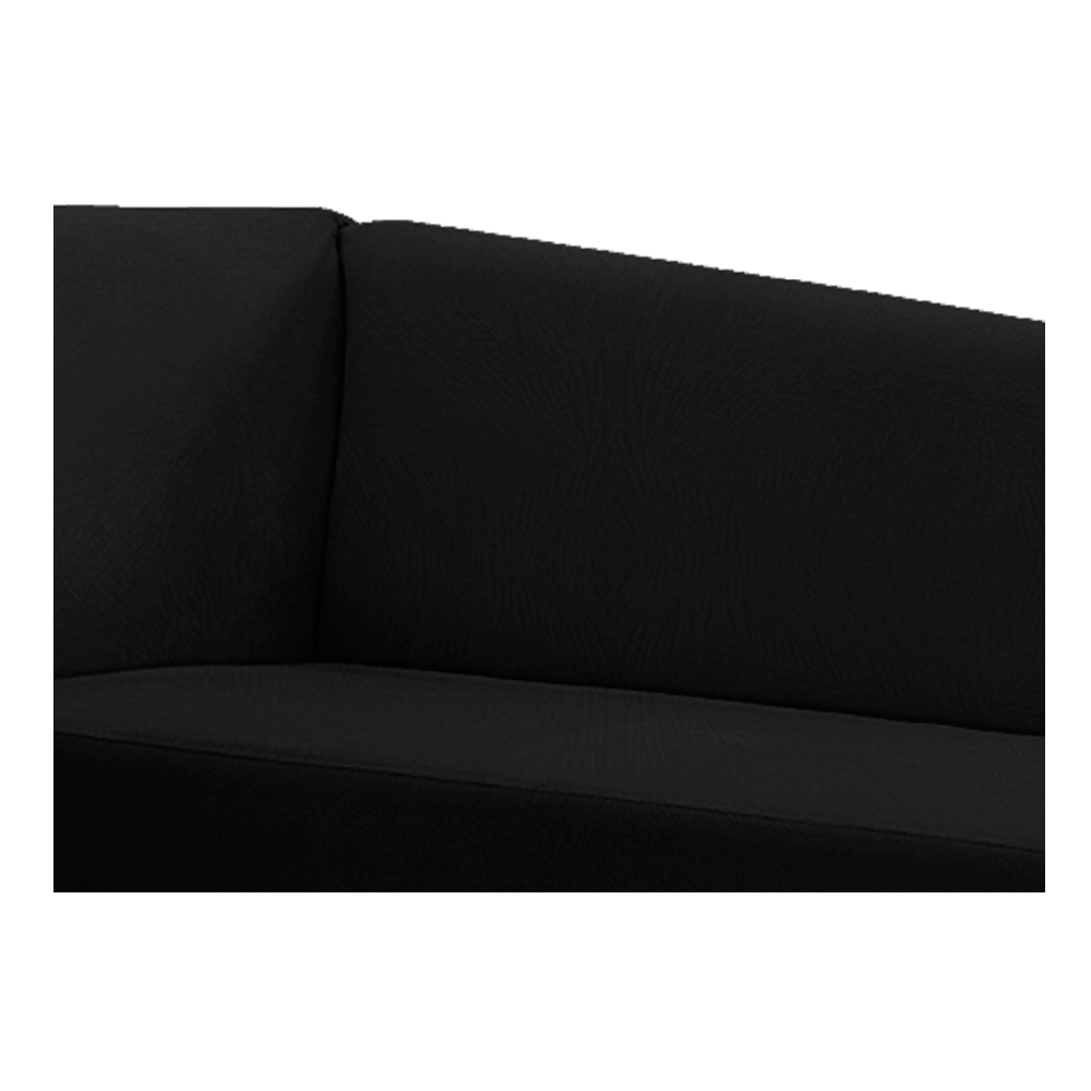 Recamier Valéria 140cm Lado Direito Suede Preto - Amarena Móveis