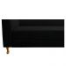 Recamier Valéria 140cm Lado Direito Suede Preto - Amarena Móveis