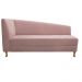 Recamier Valéria 140cm Lado Direito Suede Rosê - Amarena Móveis