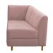 Recamier Valéria 140cm Lado Direito Suede Rosê - Amarena Móveis