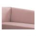 Recamier Valéria 140cm Lado Direito Suede Rosê - Amarena Móveis