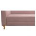 Recamier Valéria 140cm Lado Direito Suede Rosê - Amarena Móveis