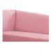 Recamier Valéria 140cm Lado Direito Suede Rosa Bebê- Amarena Móveis