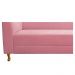 Recamier Valéria 140cm Lado Direito Suede Rosa Bebê- Amarena Móveis