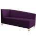 Recamier Valéria 140cm Lado Direito Suede Roxo - Amarena Móveis