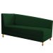 Recamier Valéria 140cm Lado Direito Suede Verde - Amarena Móveis