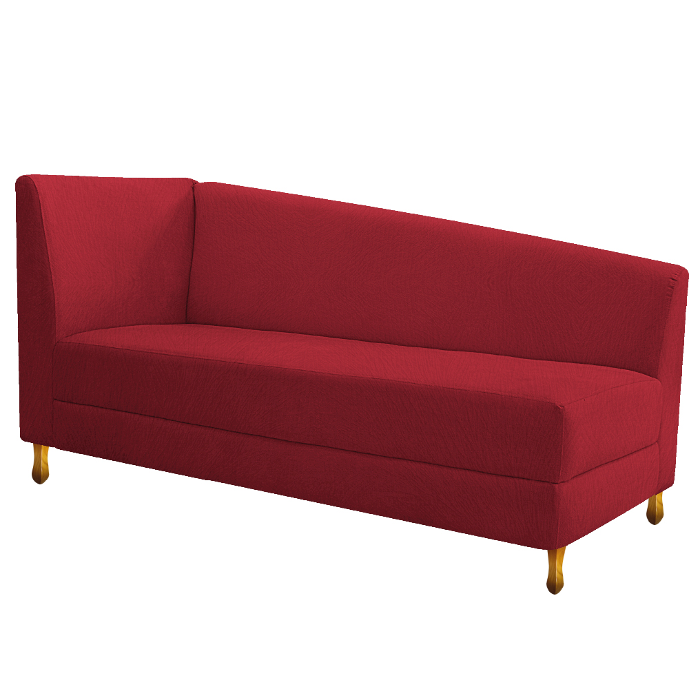Recamier Valéria 140cm Lado Direito Suede Vermelho - Amarena Móveis