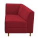 Recamier Valéria 140cm Lado Direito Suede Vermelho - Amarena Móveis