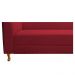 Recamier Valéria 140cm Lado Direito Suede Vermelho - Amarena Móveis