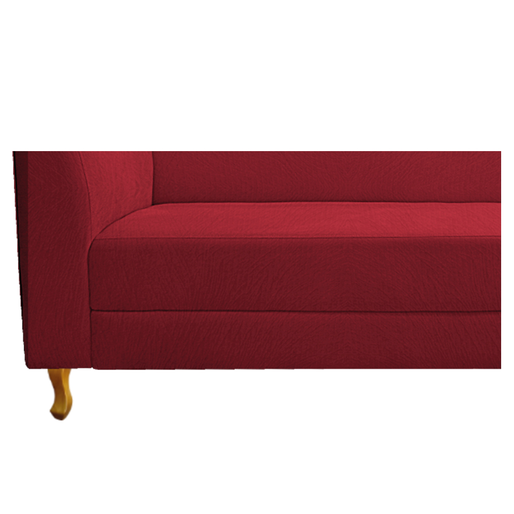 Recamier Valéria 140cm Lado Direito Suede Vermelho - Amarena Móveis