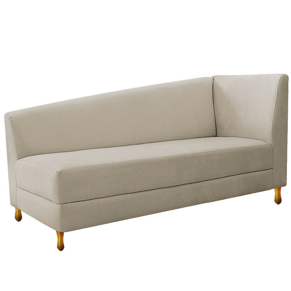 Recamier Valéria 140cm Lado Esquerdo Corano Bege - Amarena Móveis
