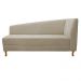 Recamier Valéria 140cm Lado Esquerdo Suede Bege - Amarena Móveis