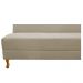 Recamier Valéria 140cm Lado Esquerdo Suede Bege - Amarena Móveis