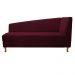Recamier Valéria 140cm Lado Esquerdo Suede Bordô - Amarena Móveis