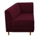 Recamier Valéria 140cm Lado Esquerdo Suede Bordô - Amarena Móveis