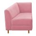 Recamier Valéria 140cm Lado Esquerdo Suede Rosa Bebê- Amarena Móveis