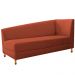 Recamier Valéria 140cm Lado Esquerdo Suede Terracota- Amarena Móveis