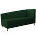Recamier Valéria 140cm Lado Esquerdo Suede Verde - Amarena Móveis