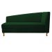 Recamier Valéria 140cm Lado Esquerdo Suede Verde - Amarena Móveis
