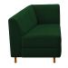Recamier Valéria 140cm Lado Esquerdo Suede Verde - Amarena Móveis