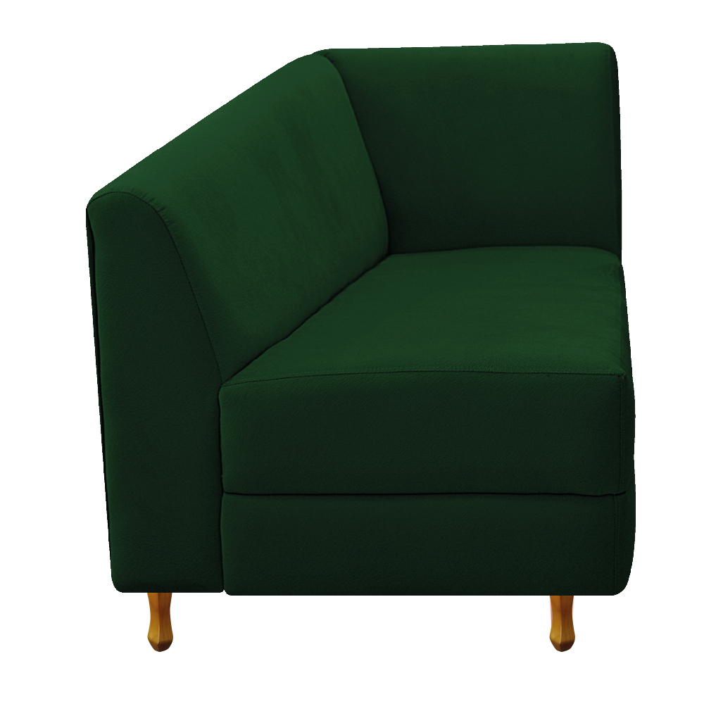Recamier Valéria 140cm Lado Esquerdo Suede Verde - Amarena Móveis