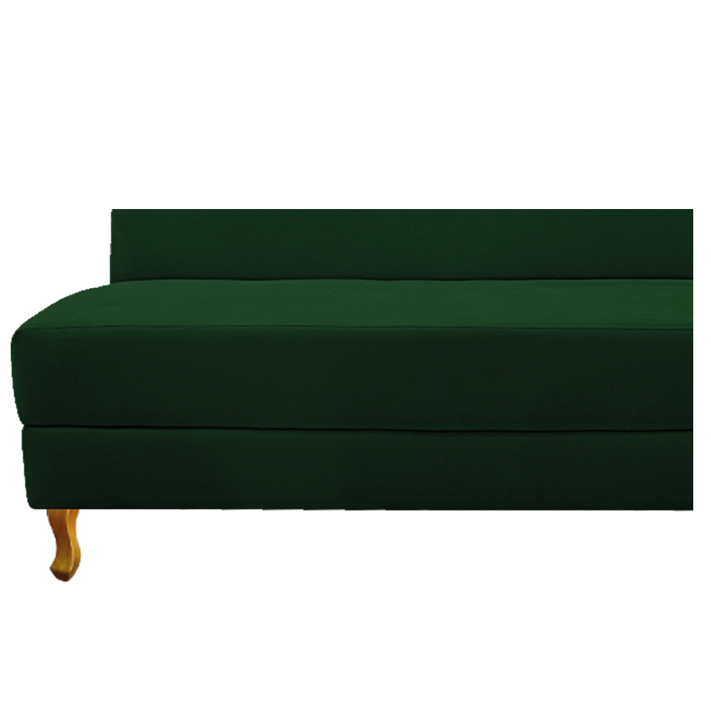 Recamier Valéria 140cm Lado Esquerdo Suede Verde - Amarena Móveis