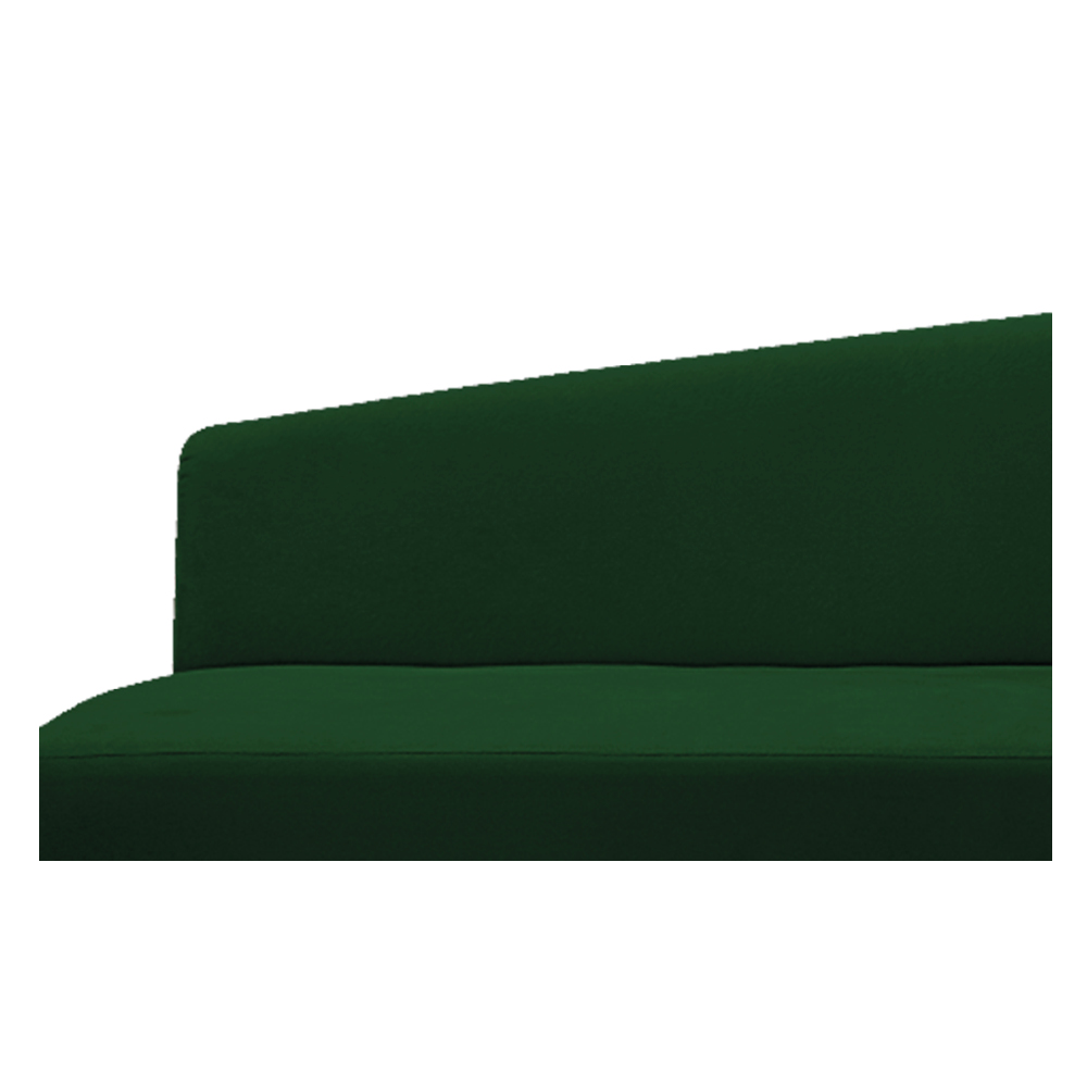 Recamier Valéria 140cm Lado Esquerdo Suede Verde - Amarena Móveis