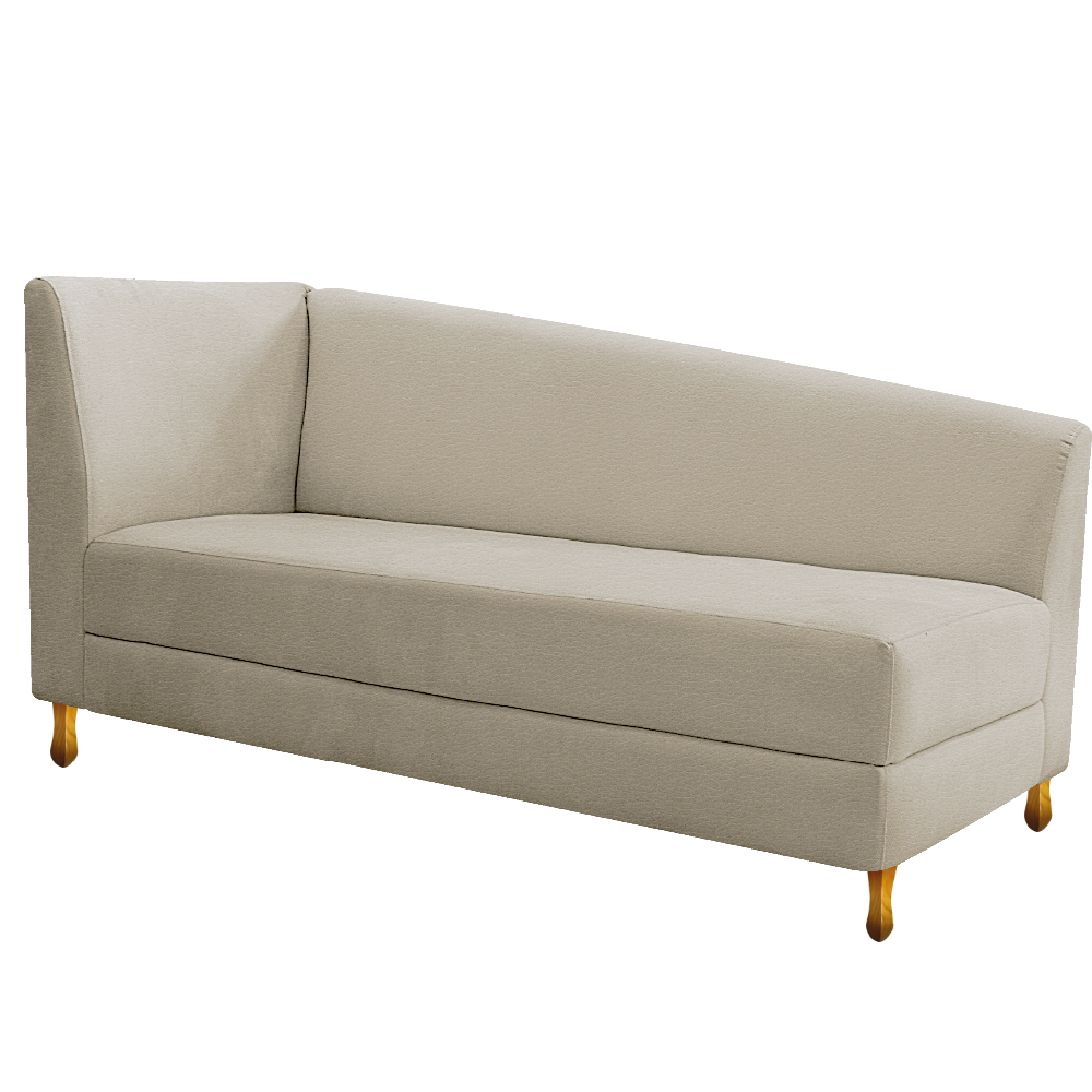 Recamier Valéria 160cm Lado Direito Corano Bege - Amarena Móveis