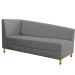 Recamier Valéria 160cm Lado Direito Corano Cinza - Amarena Móveis