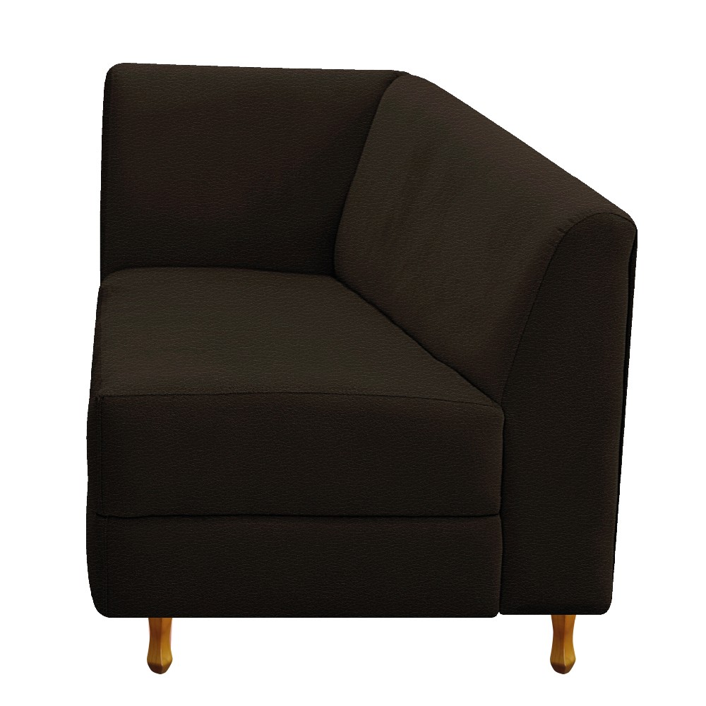 Recamier Valéria 160cm Lado Direito Corano Marrom - Amarena Móveis