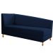 Recamier Valéria 160cm Lado Direito Suede Azul Marinho - Amarena Móveis