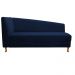 Recamier Valéria 160cm Lado Direito Suede Azul Marinho - Amarena Móveis