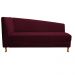 Recamier Valéria 160cm Lado Direito Suede Bordô - Amarena Móveis