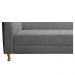 Recamier Valéria 160cm Lado Direito Suede Cinza - Amarena Móveis