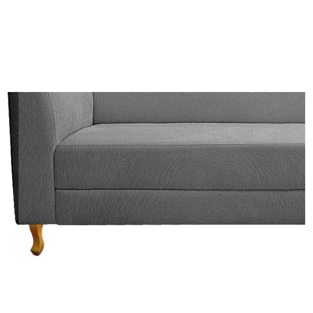 Recamier Valéria 160cm Lado Direito Suede Cinza - Amarena Móveis