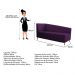 Recamier Valéria 160cm Lado Direito Suede Roxo - Amarena Móveis