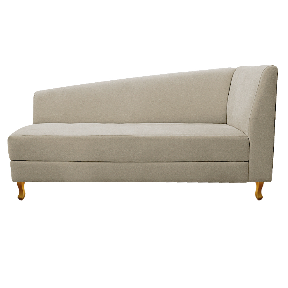 Recamier Valéria 160cm Lado Esquerdo Corano Bege - Amarena Móveis