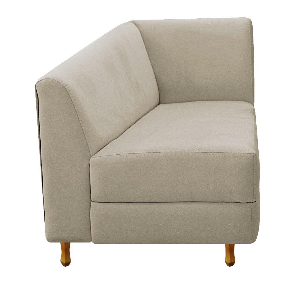 Recamier Valéria 160cm Lado Esquerdo Corano Bege - Amarena Móveis