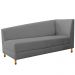 Recamier Valéria 160cm Lado Esquerdo Corano Cinza - Amarena Móveis