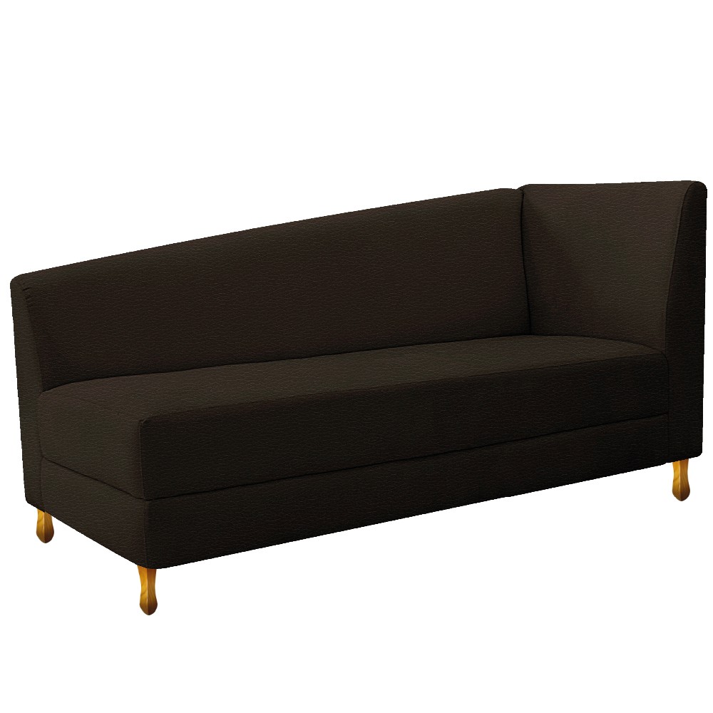 Recamier Valéria 160cm Lado Esquerdo Corano Marrom - Amarena Móveis
