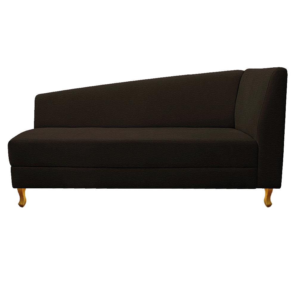 Recamier Valéria 160cm Lado Esquerdo Corano Marrom - Amarena Móveis