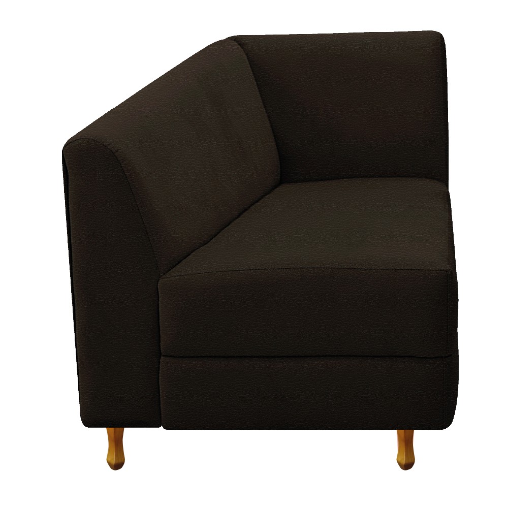 Recamier Valéria 160cm Lado Esquerdo Corano Marrom - Amarena Móveis
