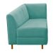 Recamier Valéria 160cm Lado Esquerdo Suede Azul Tiffany - Amarena Móveis