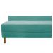 Recamier Valéria 160cm Lado Esquerdo Suede Azul Tiffany - Amarena Móveis