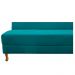 Recamier Valéria 160cm Lado Esquerdo Suede Azul Turquesa - Amarena Móveis