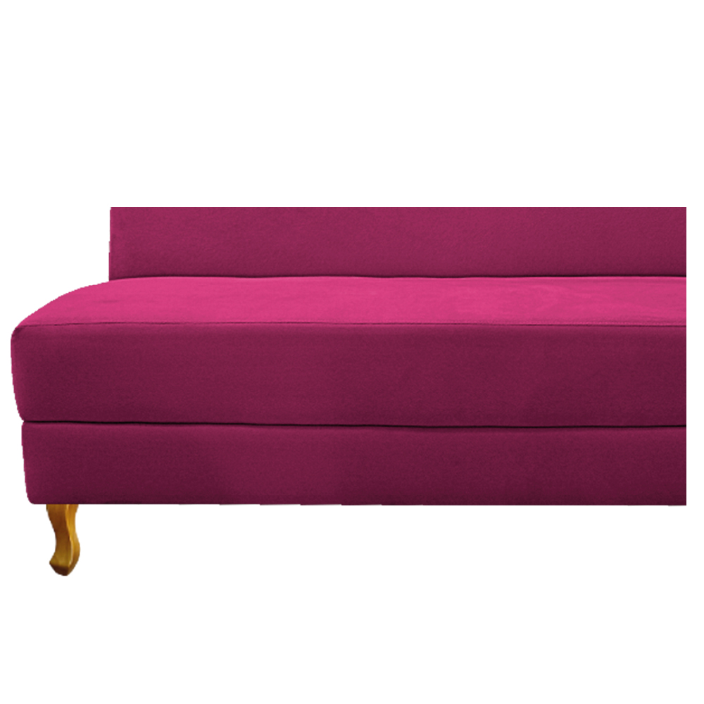 Recamier Valéria 160cm Lado Esquerdo Suede Pink - Amarena Móveis