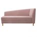 Recamier Valéria 160cm Lado Esquerdo Suede Rosê - Amarena Móveis